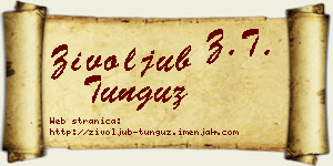 Živoljub Tunguz vizit kartica
